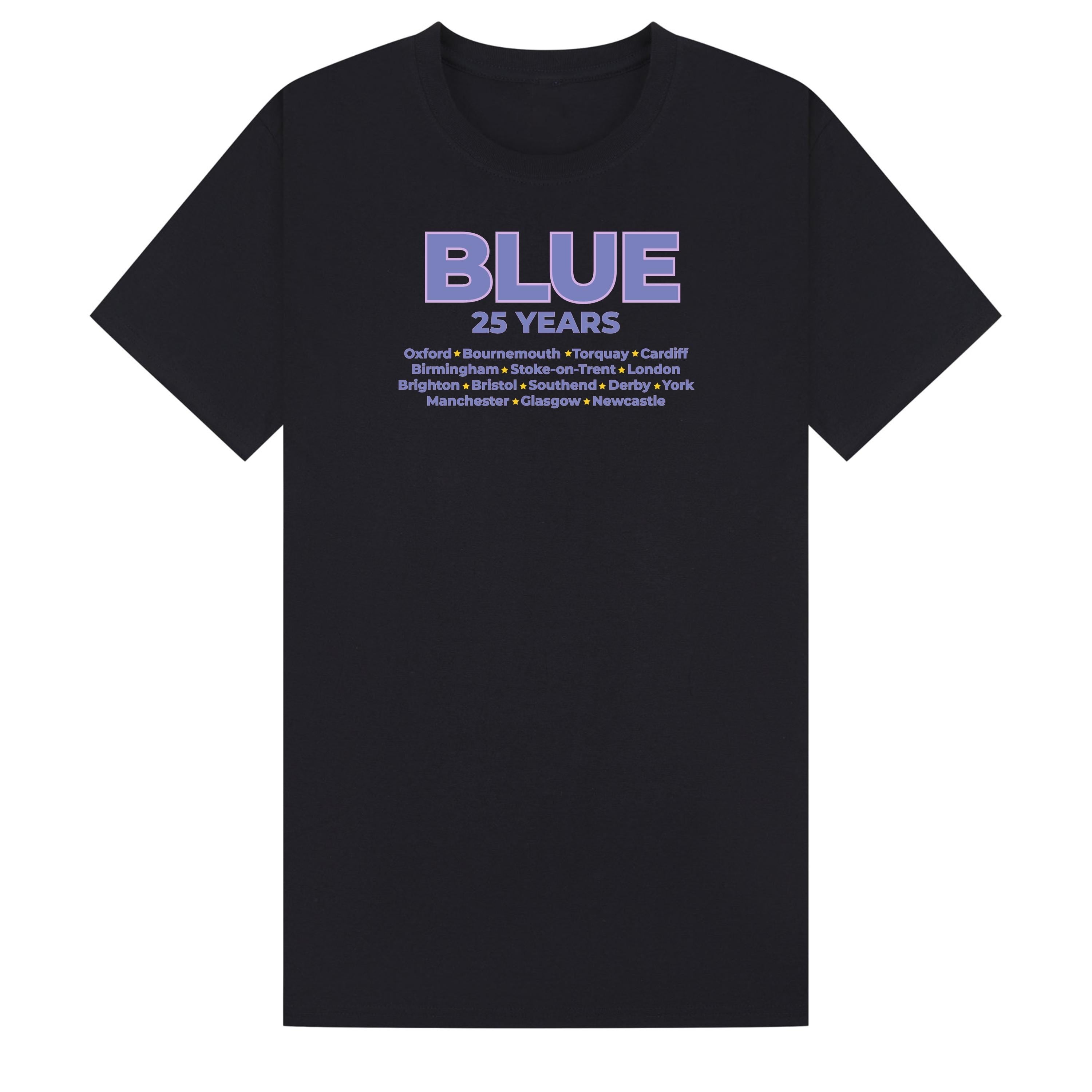 Blue 25th Anniversary Tour T-Shirt | 90s Boy Band Nostalgia