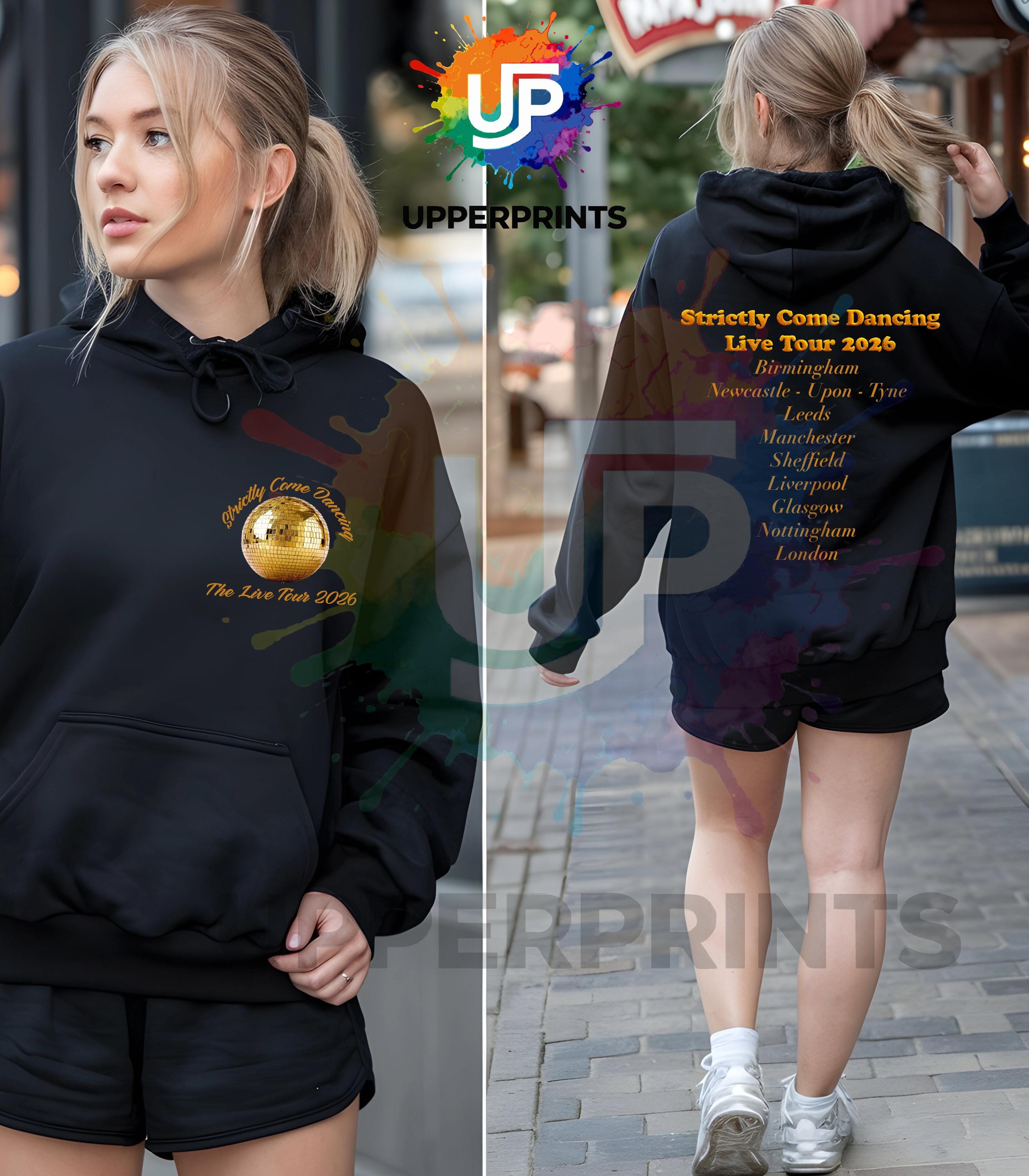 Strictly Come Dancing Live Tour 2026 Hoodie | Two Sided Tour hood | Kids Adults & Plus Sizes | Matching Family Outfit | Fan Made