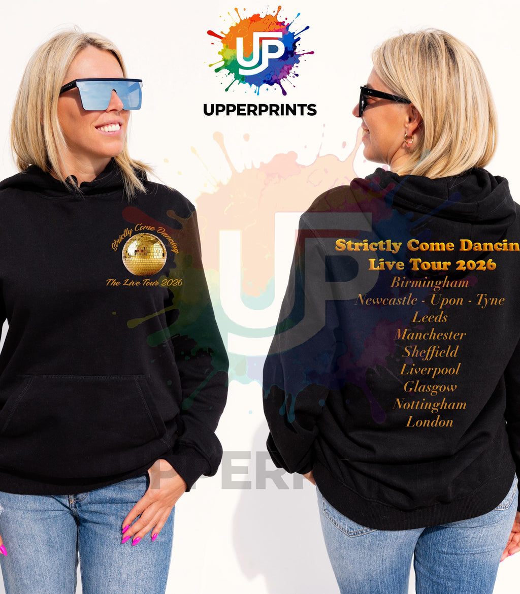 Strictly Come Dancing Live Tour 2026 Hoodie | Two Sided Tour hood | Kids Adults & Plus Sizes | Matching Family Outfit | Fan Made
