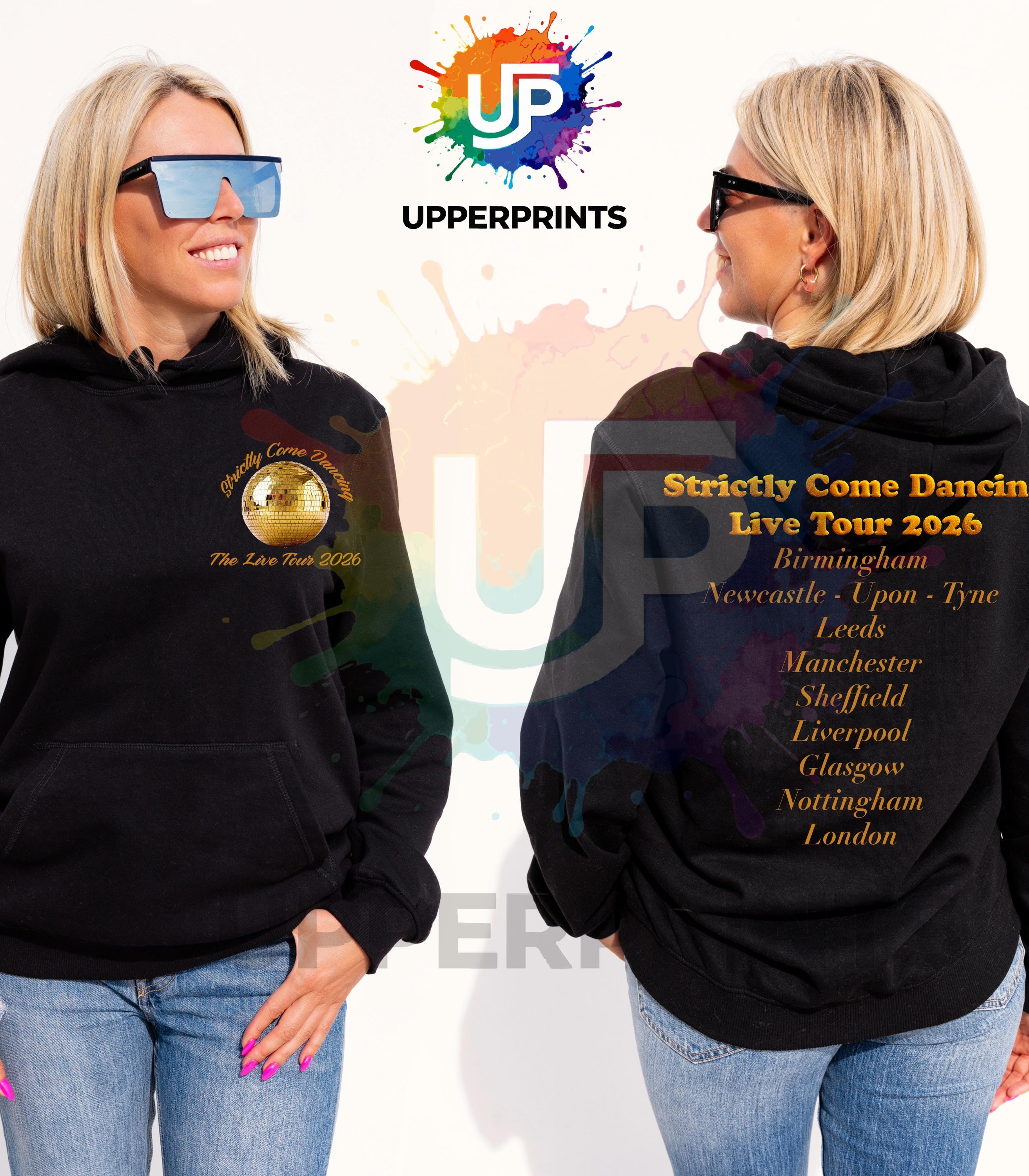 Strictly Come Dancing Live Tour 2026 Hoodie | Two Sided Tour hood | Kids Adults & Plus Sizes | Matching Family Outfit | Fan Made