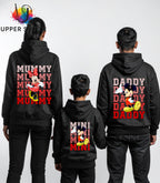 Personalised Disney Family Matching Hoodies – Mummy Daddy Mini – Mickey or Minnie - Trip Outfit