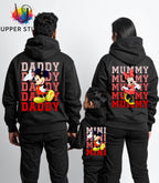 Personalised Disney Family Matching Hoodies – Mummy Daddy Mini – Mickey or Minnie - Trip Outfit