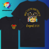 Personalised Disney Trip T-Shirts | Matching Family Disney Shirts | Custom Front & Back | Kids, Adults and Plus size | Disney Holiday Tee