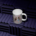 Personalised Valentine Photo Mug – Custom LOVE Mug with 4 Photos – Romantic Gift for Him or Her