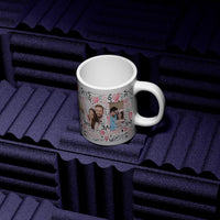Personalised Valentine Photo Mug – Custom LOVE Mug with 4 Photos – Romantic Gift for Him or Her