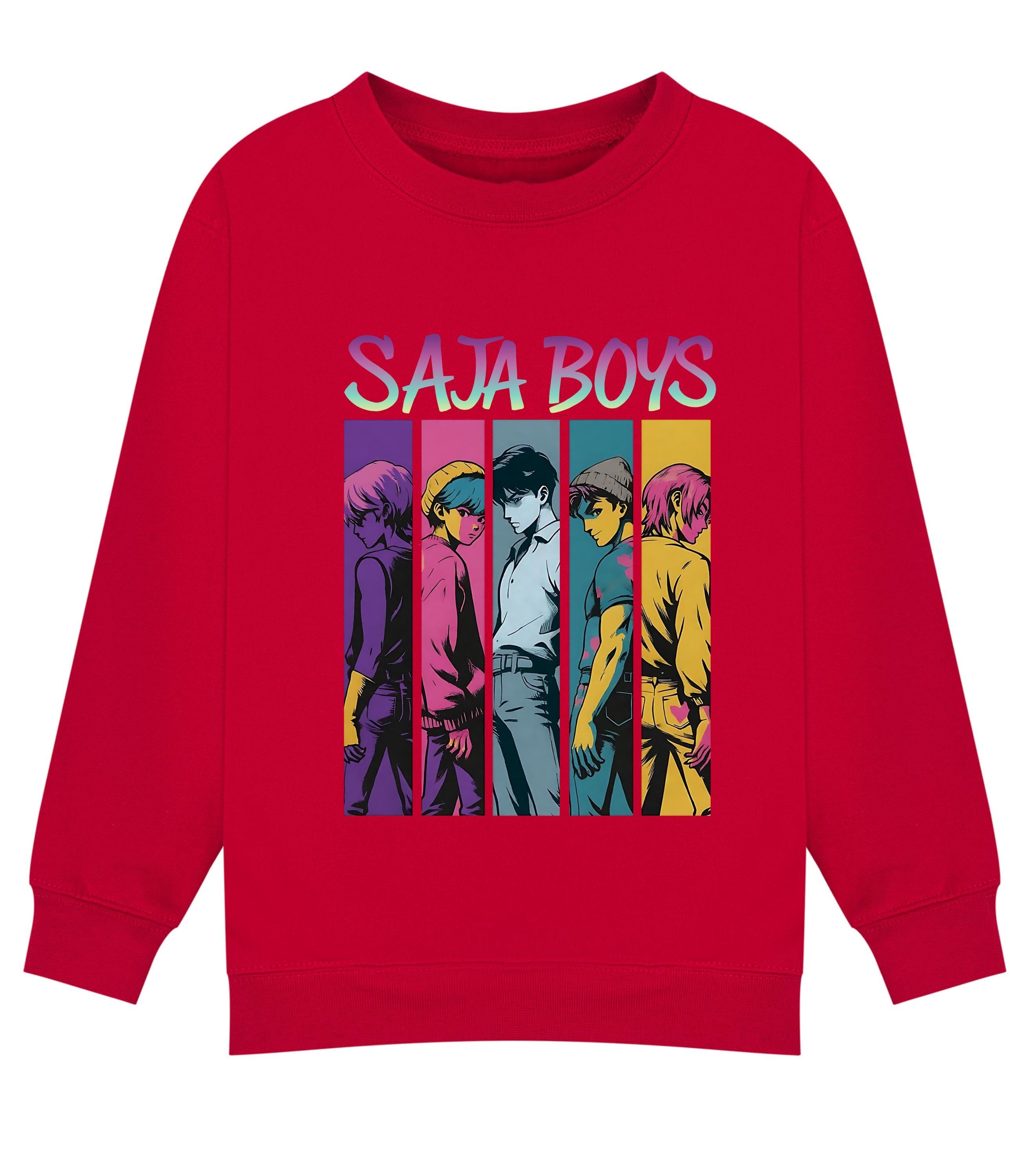 Saja Boys jumper | K-Pop Inspired Comic Strip Graphic Sweatshirt | Unisex Kids & Adults