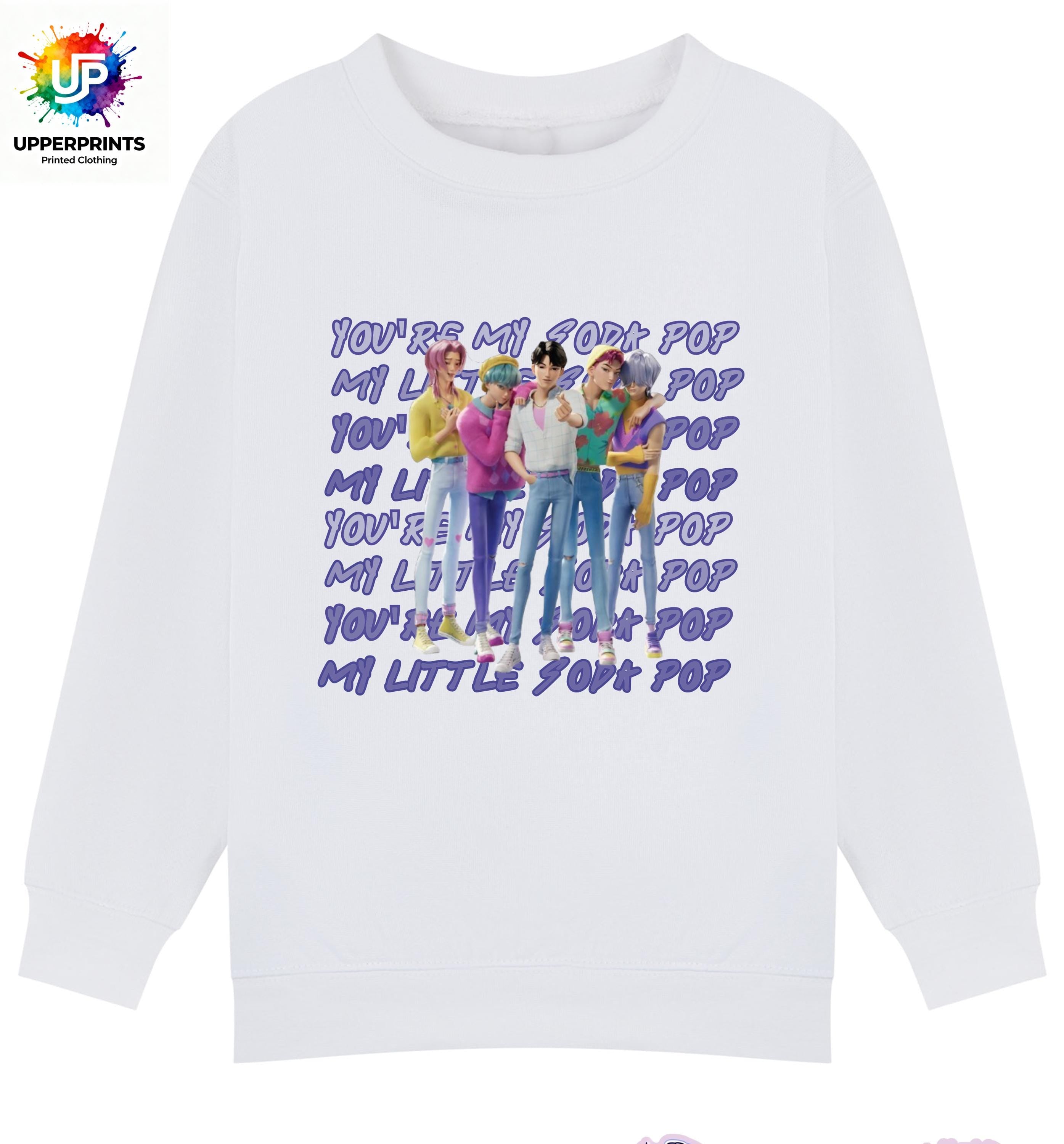 Saja Boys “Soda Pop” Lyric Jumper | K-Pop Demon Hunters Fan Made Sweatshirt | Kids & Adults