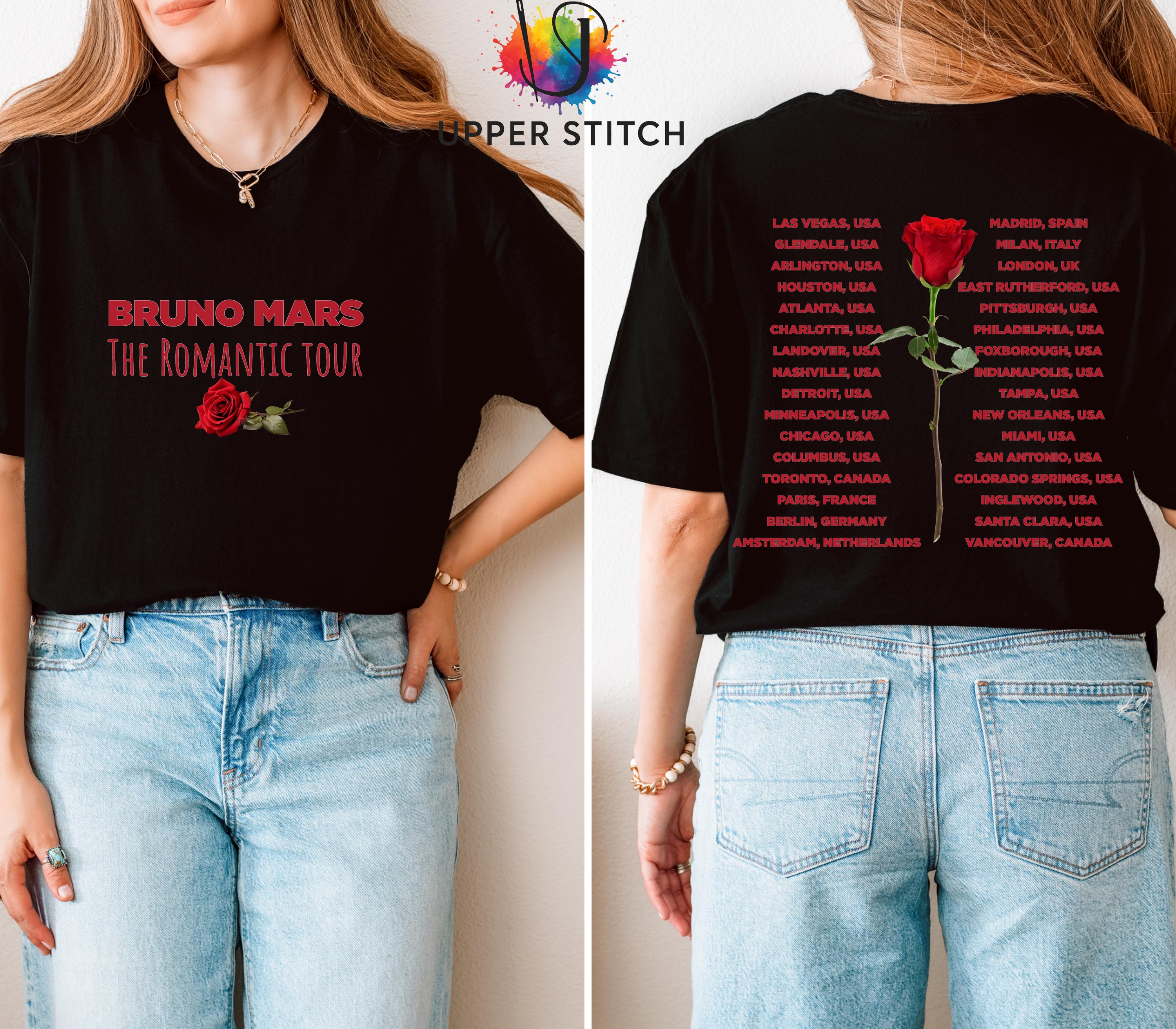 Bruno Mars Inspired Tour T-Shirt | Unofficial Concert Merch shirt | Adult, Plus & Kids Sizes