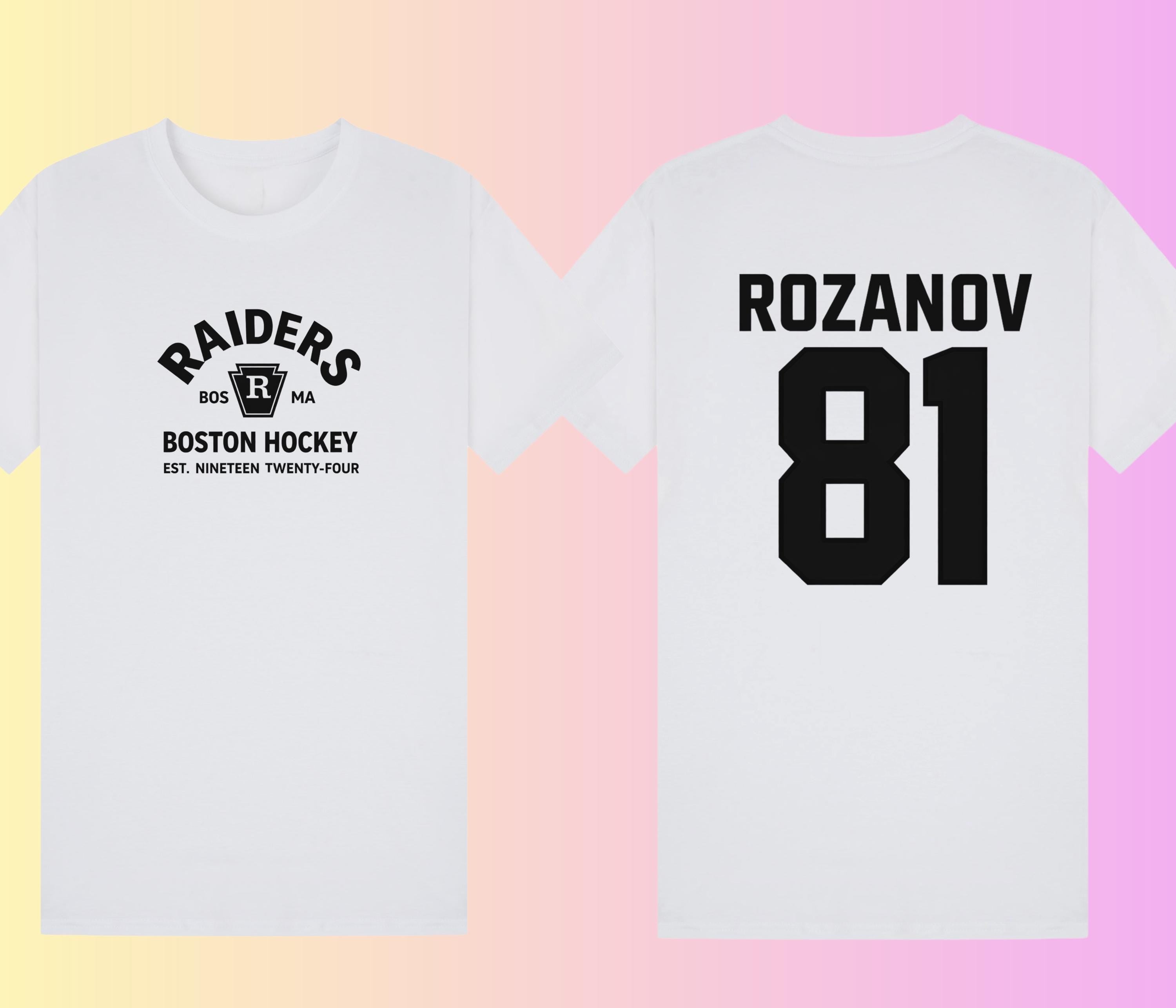 Heated Rivalry Inspired T-Shirt | Rozanov 81 Hockey Tee
