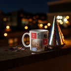 Personalised Valentine Photo Mug – Custom picture Mug with up to 8 Photos – Romantic Gift for Him or Her