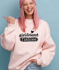 Girlfriend to Fiancée Sweatshirt | Engagement Gift for Her | Proposal Sweater | Bride To Be Jumper | Plus sizes