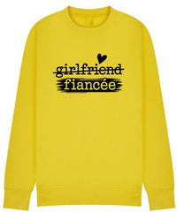 Girlfriend to Fiancée Sweatshirt | Engagement Gift for Her | Proposal Sweater | Bride To Be Jumper | Plus sizes