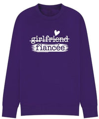 Girlfriend to Fiancée Sweatshirt | Engagement Gift for Her | Proposal Sweater | Bride To Be Jumper | Plus sizes