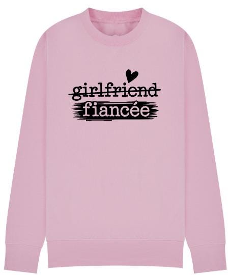 Girlfriend to Fiancée Sweatshirt | Engagement Gift for Her | Proposal Sweater | Bride To Be Jumper | Plus sizes