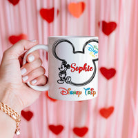 Personalised Disney Trip Mug | Custom Name Disney Inspired Coffee Cup | Fan Made Gift