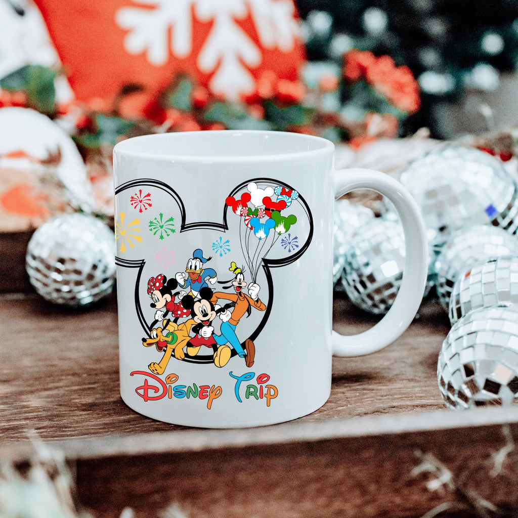 Personalised Disney Trip Mug | Custom Name Disney Inspired Coffee Cup | Fan Made Gift