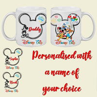 Personalised Disney Trip Mug | Custom Name Disney Inspired Coffee Cup | Fan Made Gift