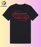 Bruno Mars The Romantic Tour Wembley 2026 T-Shirt | Unofficial Fan Merch | Unisex & Kids Concert Tee