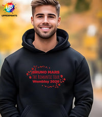 Bruno Mars Romantic Tour Wembley 2026 Hoodie | Unofficial Fan Merch | Unisex & Plus size Hoodie