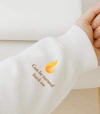 Noah Kahan Inspired hoodie | 'All Lights Turned Off Can Be Turned Back On' Lantern Hood | Sleeve detail
