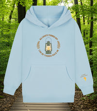 Noah Kahan Inspired hoodie | 'All Lights Turned Off Can Be Turned Back On' Lantern Hood | Sleeve detail