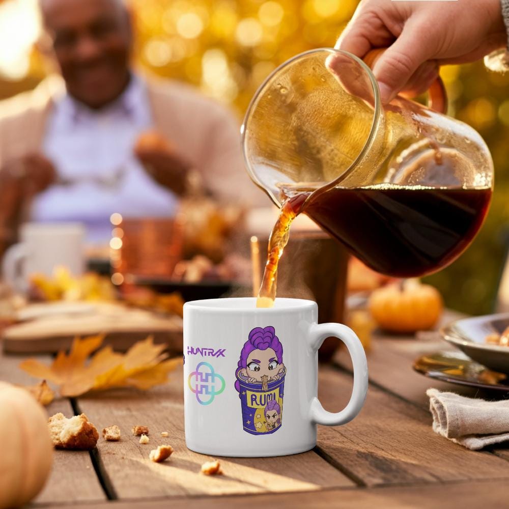 K-Pop Demon Hunters Mug Huntrix Inspired | Rumi Mira Zoey | K-Pop Anime Coffee Cup | Kids Gift