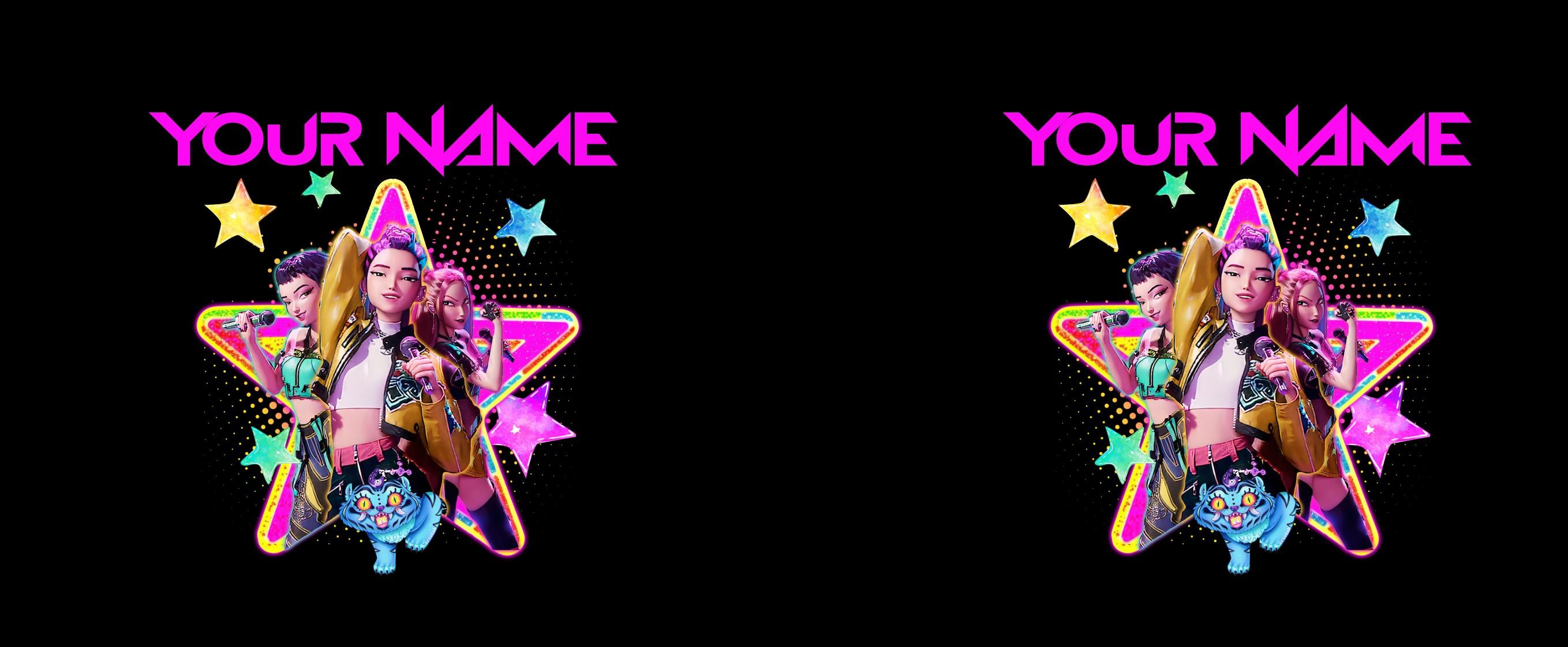 Custom K-Pop Demon Hunters Mug Huntrix Inspired | Personalised name cup | K-Pop Anime | Kids Gift