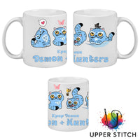 Kpop Demon Hunters Derpy tiger Mug – Blue cat 11oz cup for anime Fans & Cat Lovers