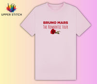 Bruno Mars Tour Inspired T-Shirt | The Romantic Tour Concert Tee | Kids Adult & Plus Size Music Fan Shirt
