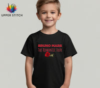 Bruno Mars Tour Inspired T-Shirt | The Romantic Tour Concert Tee | Kids Adult & Plus Size Music Fan Shirt