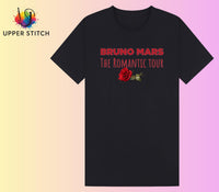 Bruno Mars Tour Inspired T-Shirt | The Romantic Tour Concert Tee | Kids Adult & Plus Size Music Fan Shirt