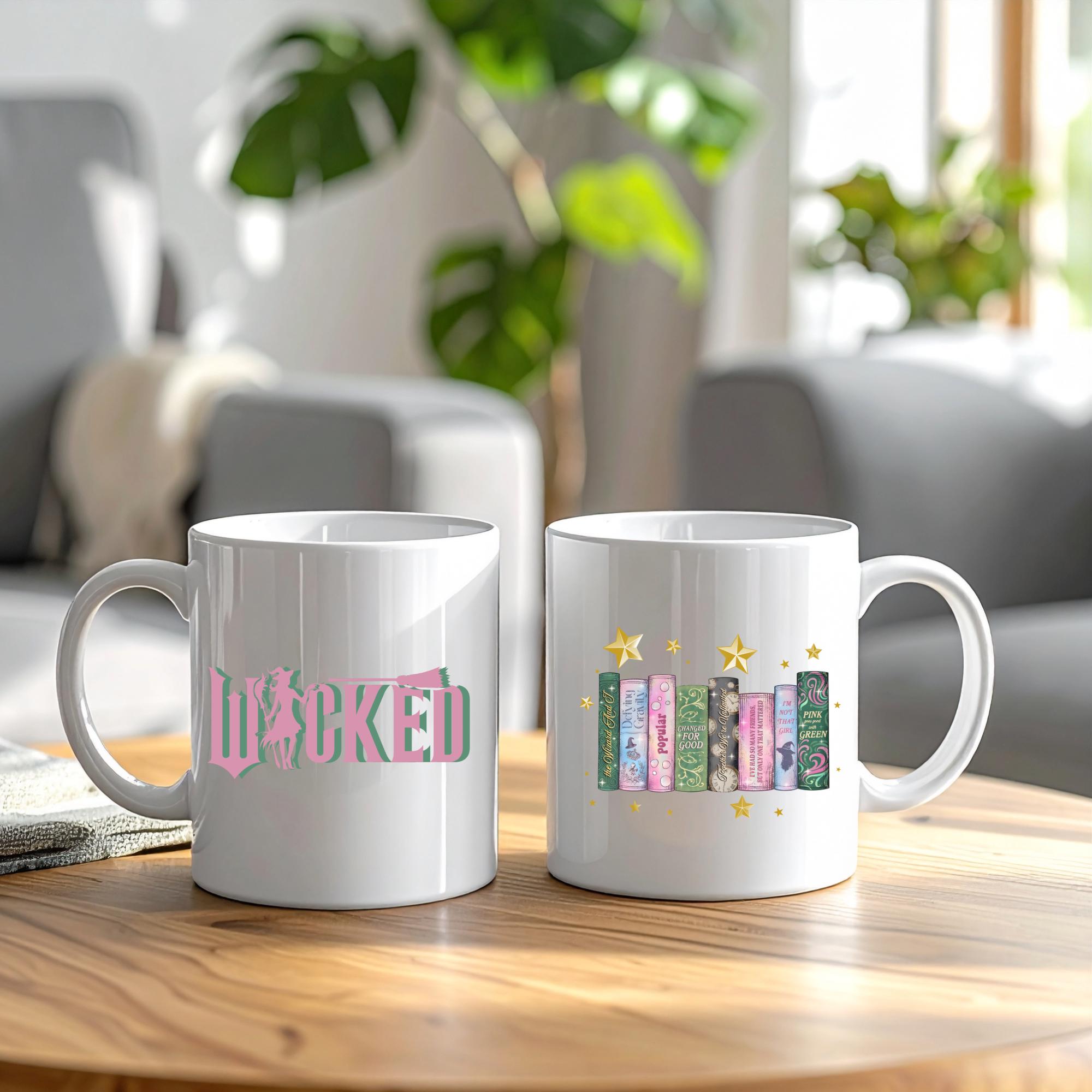 Wicked Inspired Mug | Book Spine Design | Musical & film Lover Gift | Reading Mug