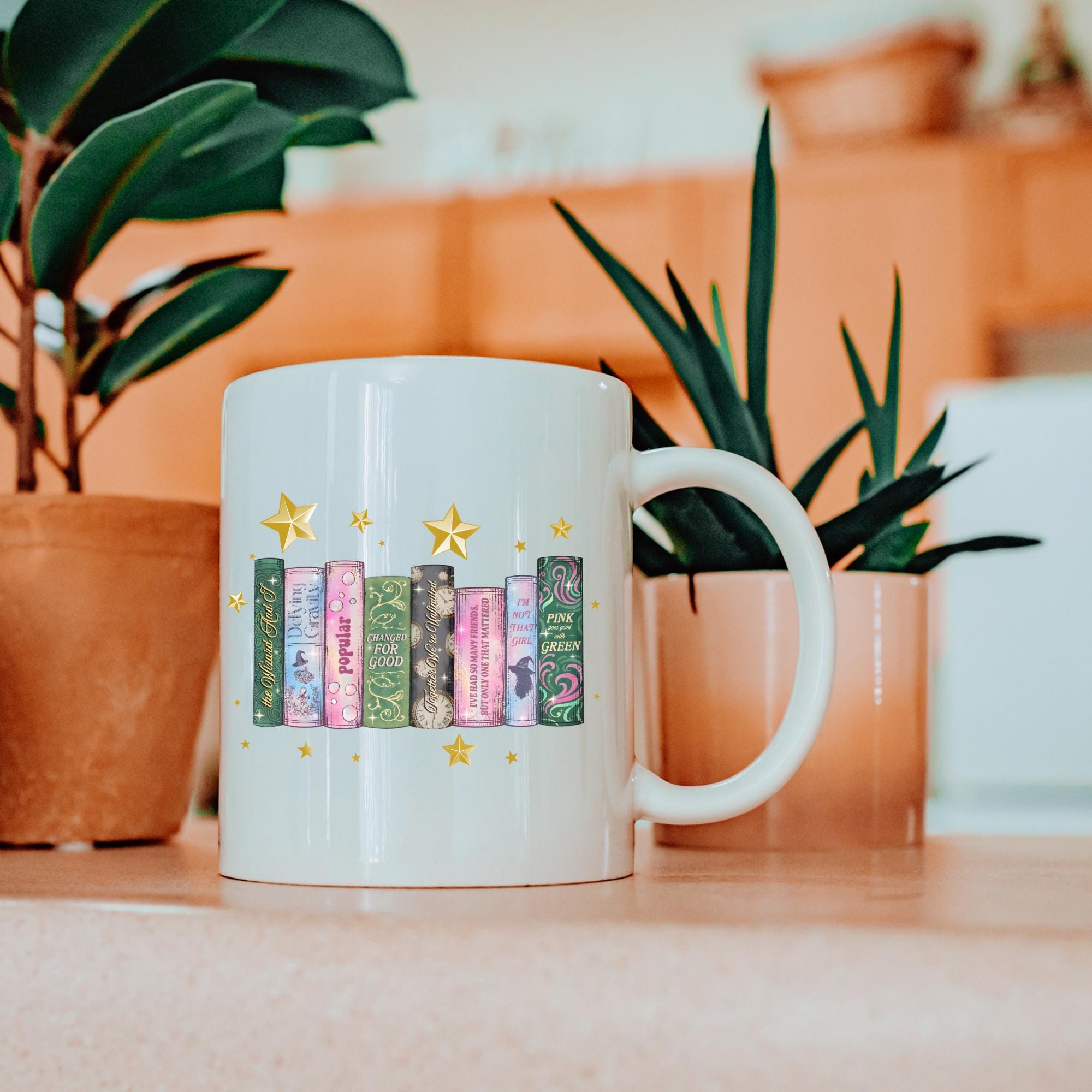 Wicked Inspired Mug | Book Spine Design | Musical & film Lover Gift | Reading Mug