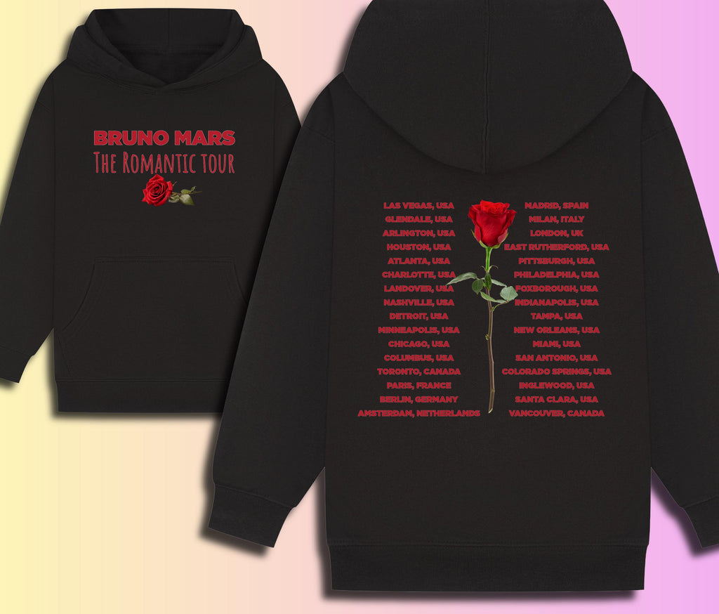 Bruno Mars Inspired Tour Hoodie | Unofficial Concert Merch Sweatshirt | Adult Kids & Plus Sizes