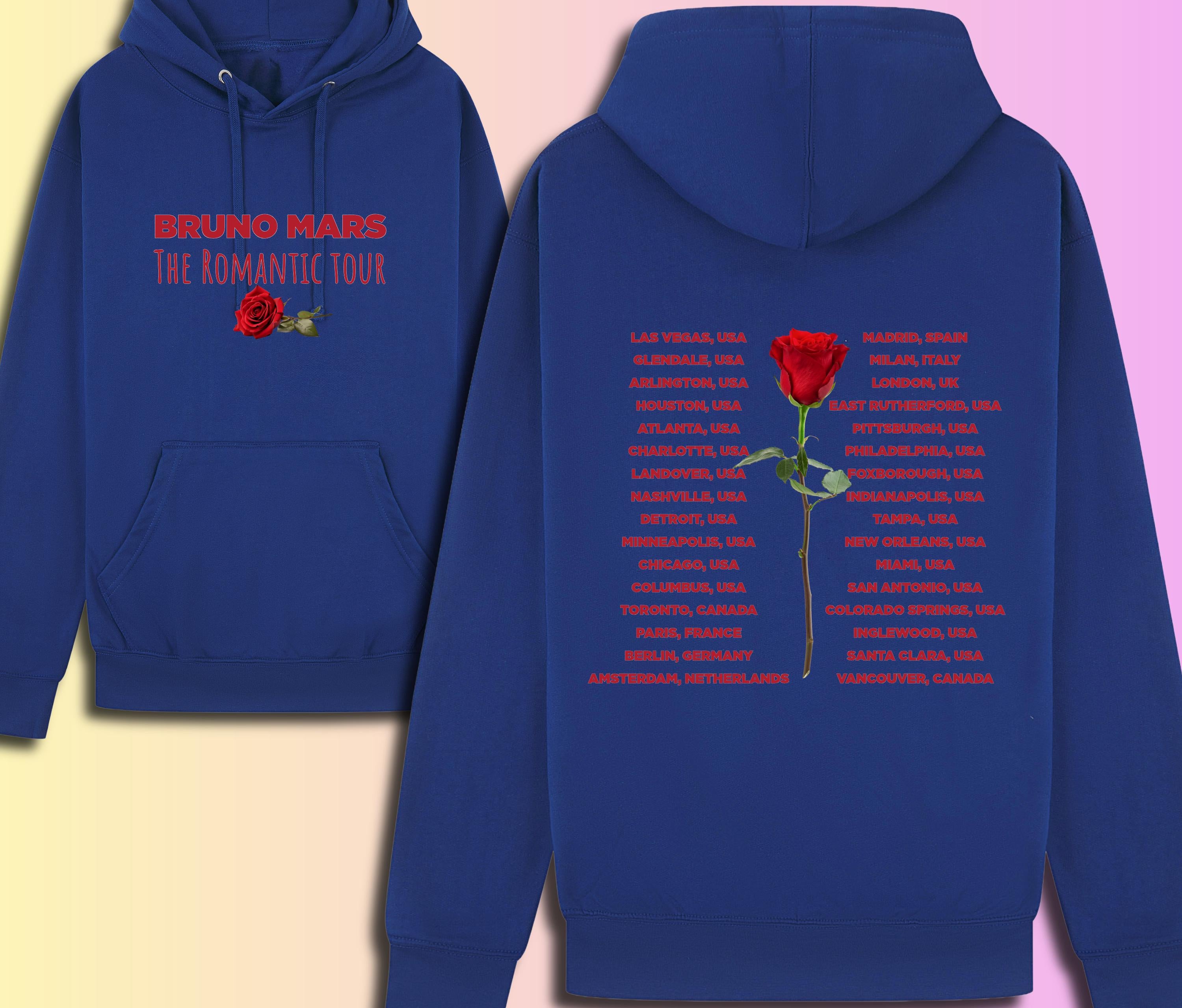 Bruno Mars Inspired Tour Hoodie | Unofficial Concert Merch Sweatshirt | Adult Kids & Plus Sizes
