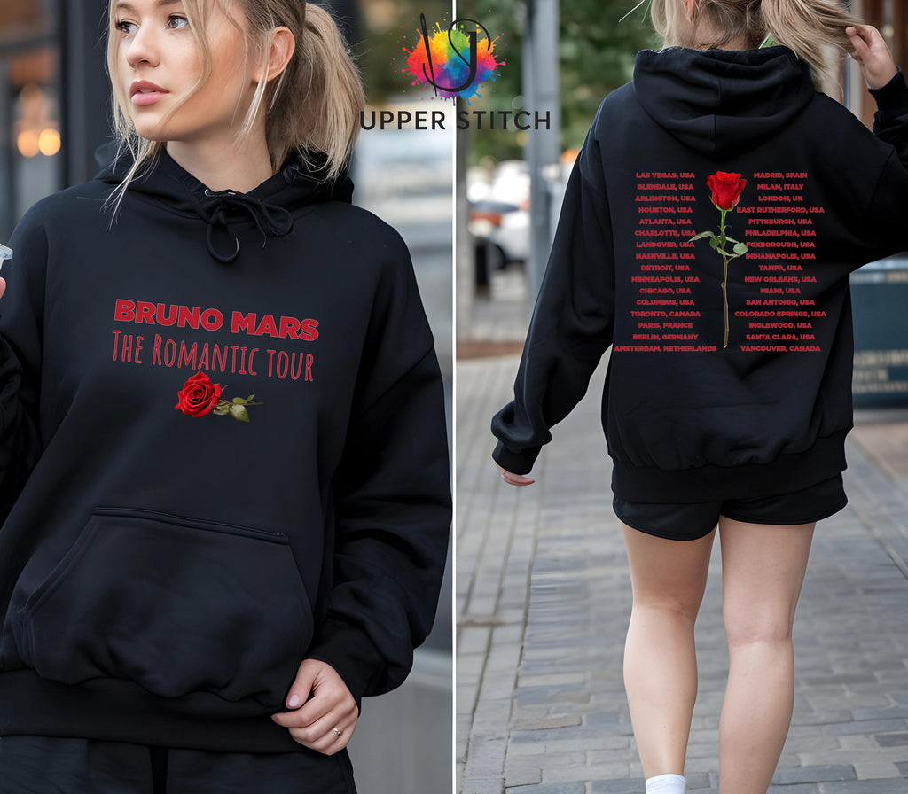 Bruno Mars Inspired Tour Hoodie | Unofficial Concert Merch Sweatshirt | Adult Kids & Plus Sizes