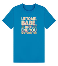 Lily Allen Lyric T-Shirt | West End Girl Tour, Concert Tee