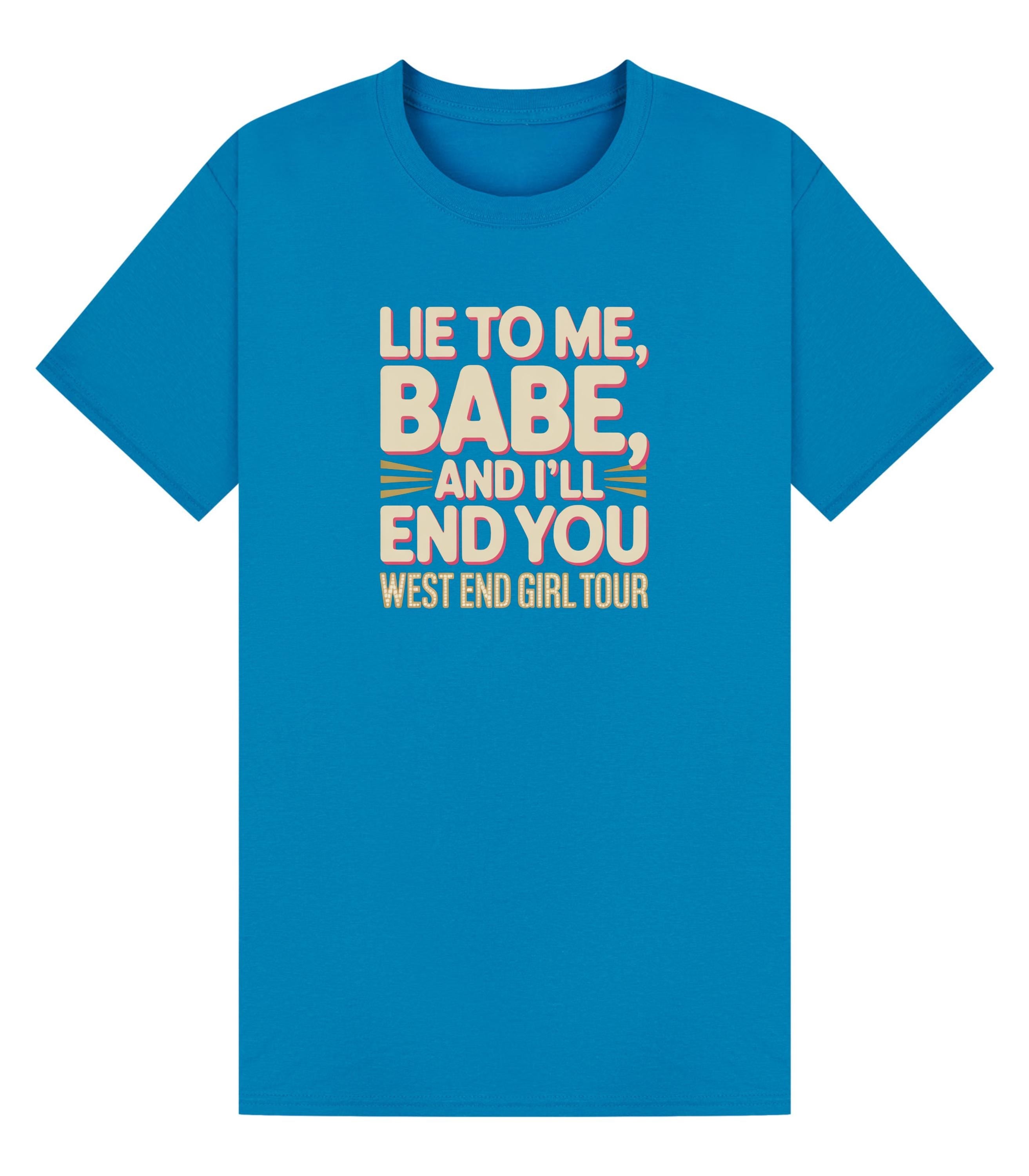 Lily Allen Lyric T-Shirt | West End Girl Tour, Concert Tee