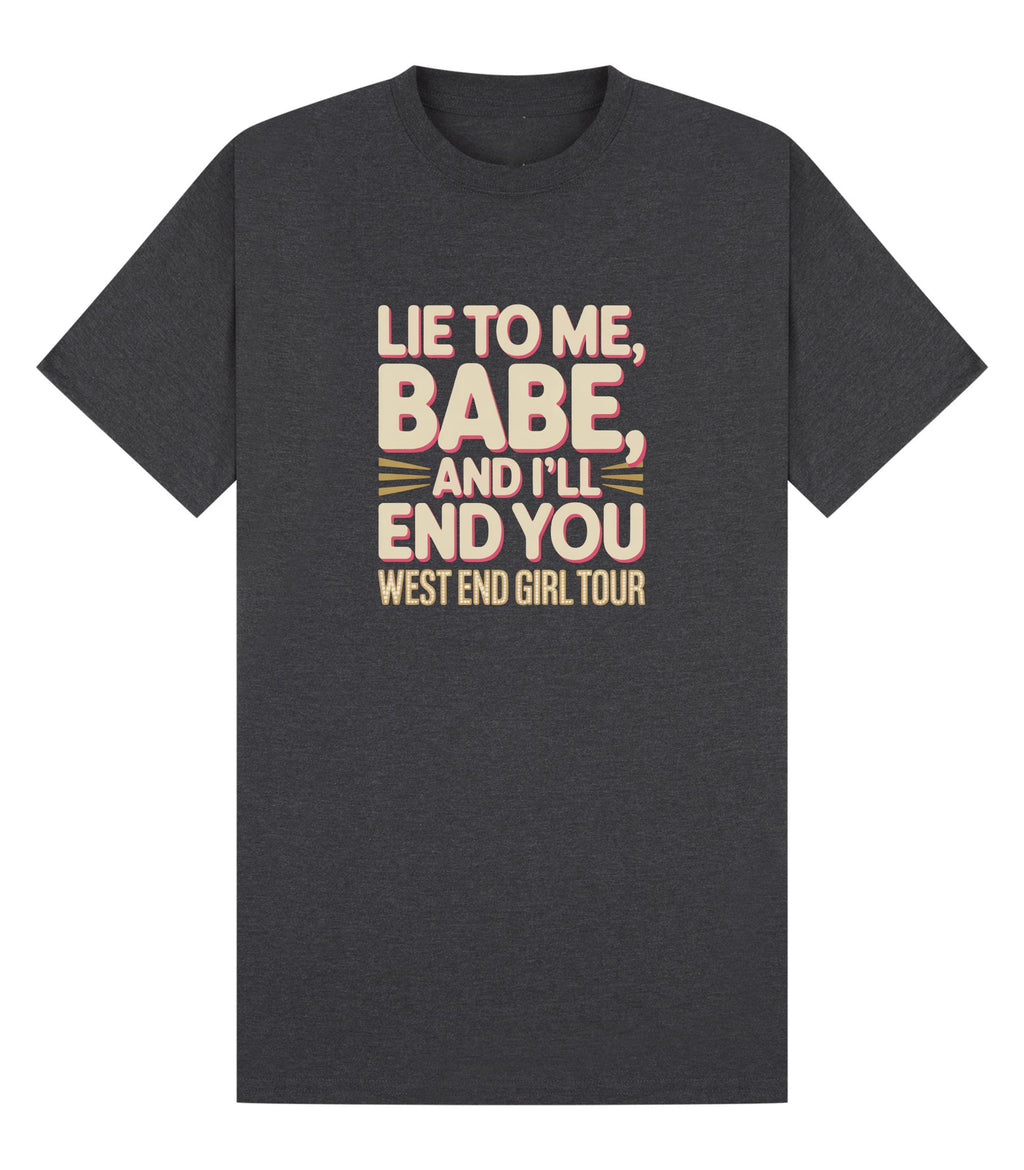 Lily Allen Lyric T-Shirt | West End Girl Tour, Concert Tee
