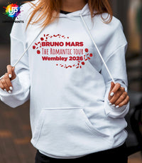 Bruno Mars Romantic Tour Wembley 2026 Hoodie | Unofficial Fan Merch | Unisex & Plus size Hoodie