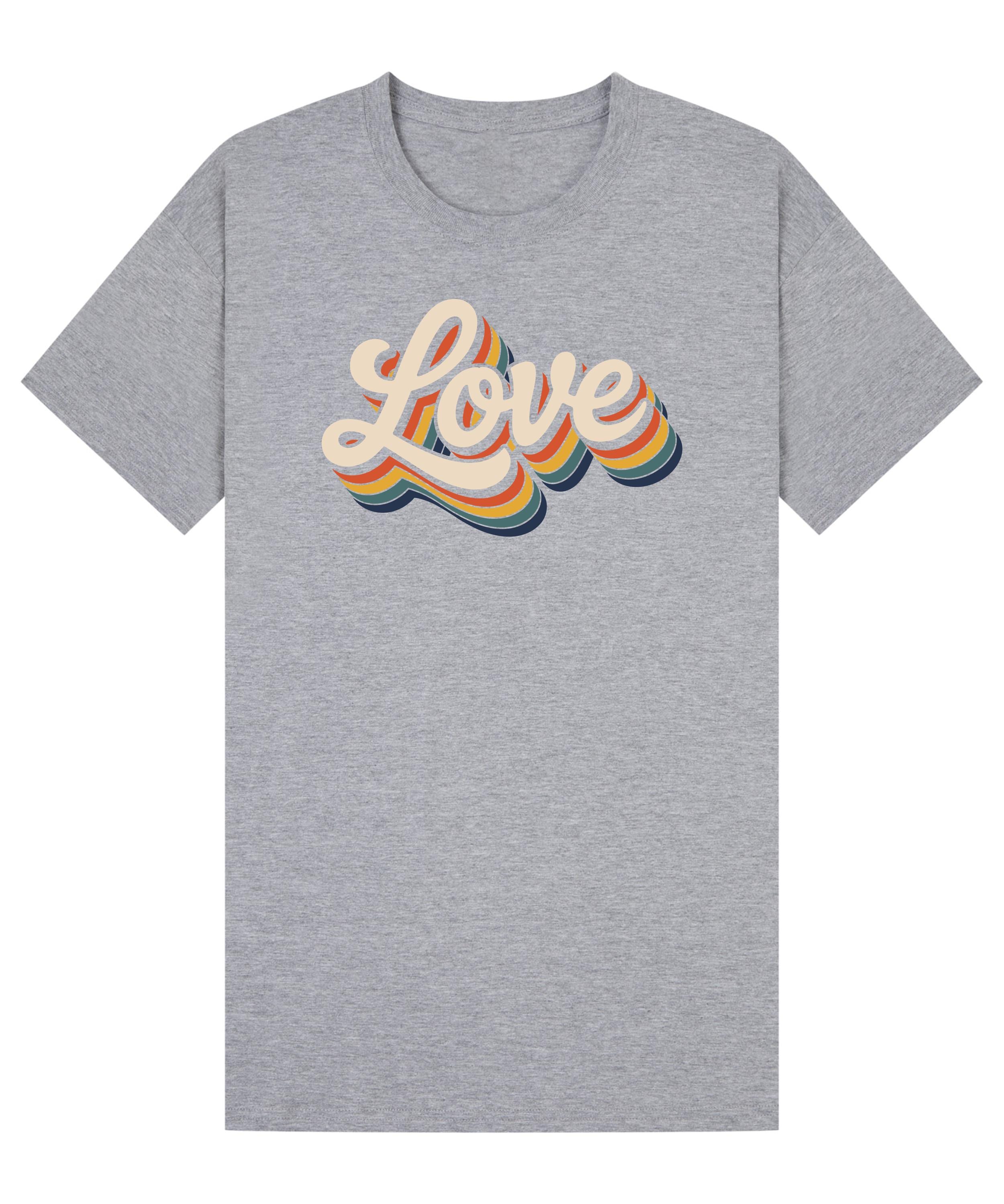 Retro Love T Shirt, Valentine’s Day Gift, Graphic Tee, Vintage Style Shirt, Birthday Gift, Unisex Love Shirt, Self Love Tee