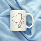 Funny Valentine’s Mug, Still Not Sick of You Mug, Stickman Love, Couples Coffee Cup, Valentine Gift for Him Her