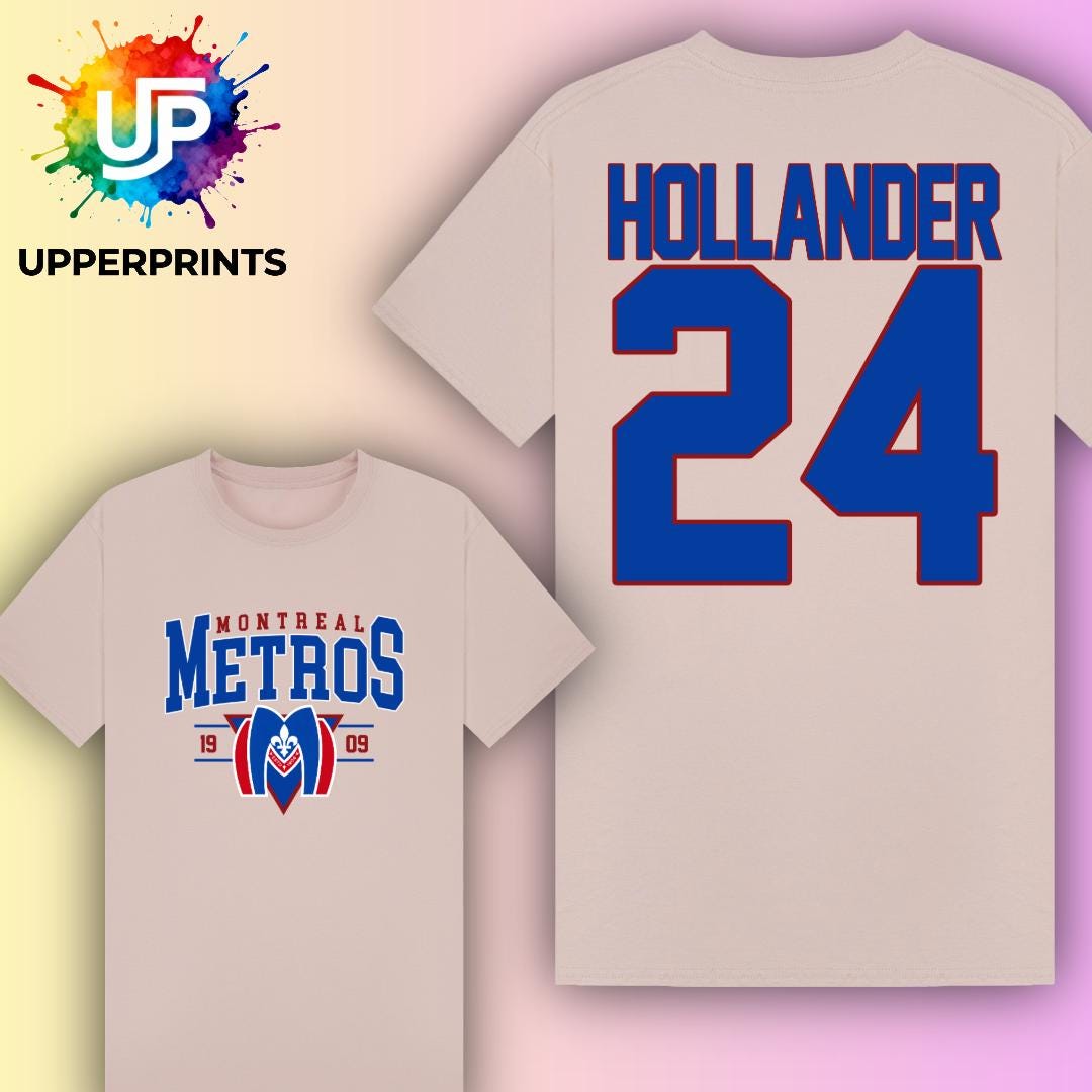 Hollander 24 T-Shirt | Montreal Metros Heated Rivalry Fan Shirt