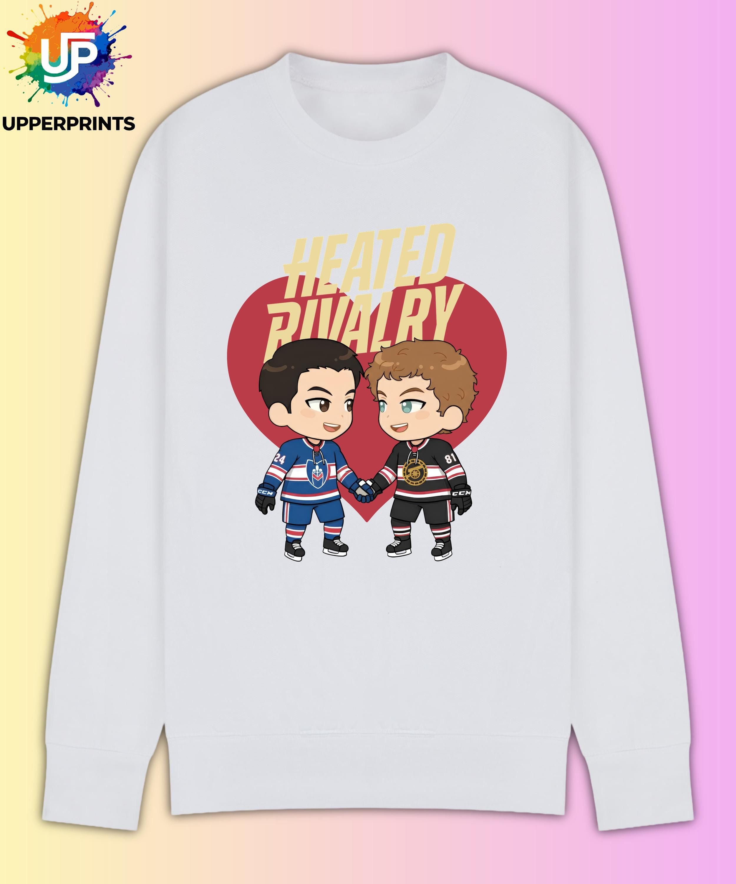 Hollander & Rozanov Fan Art | Gay Hockey Romance Jumper | BookTok Romance Sweatshirt