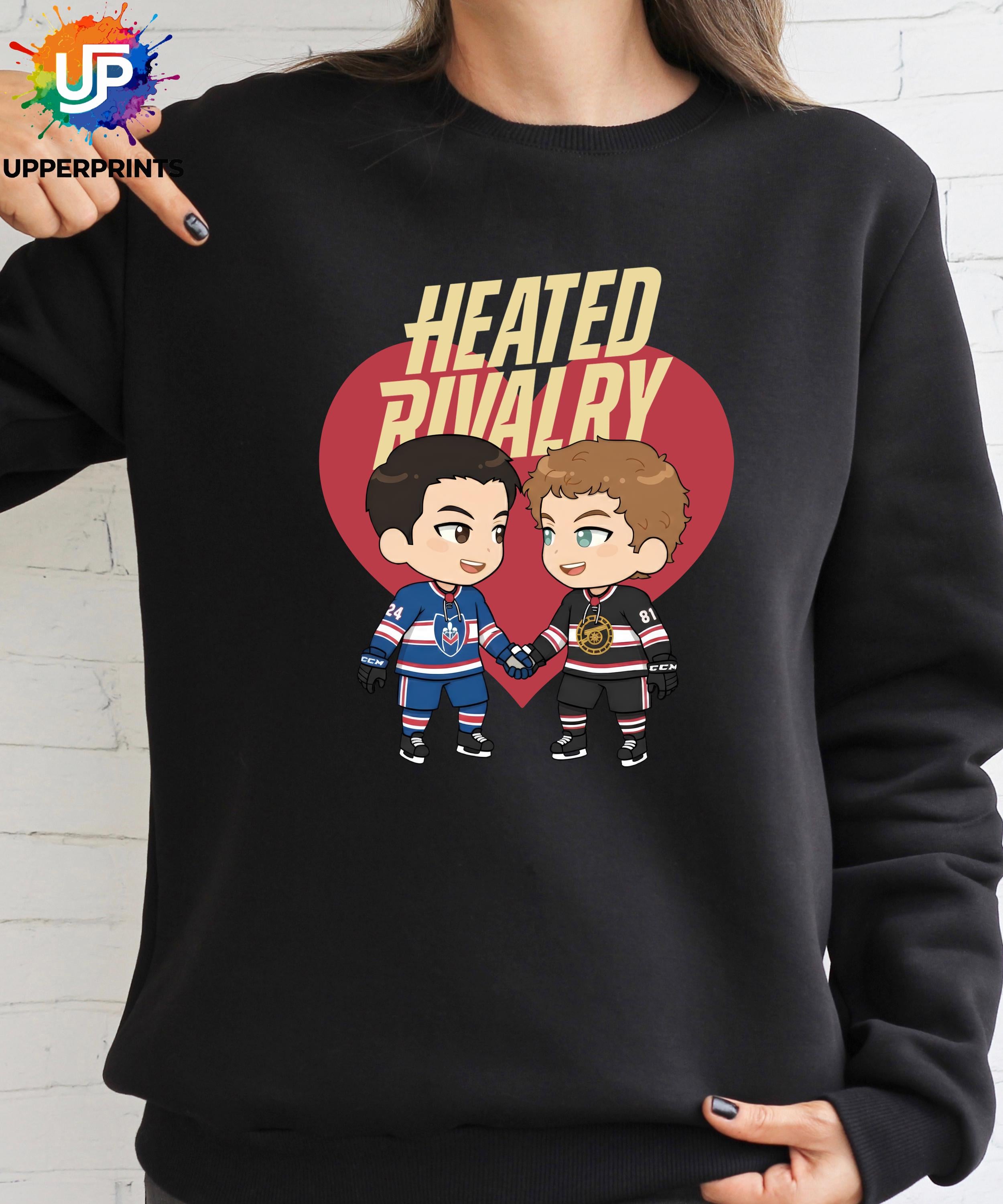 Hollander & Rozanov Fan Art | Gay Hockey Romance Jumper | BookTok Romance Sweatshirt
