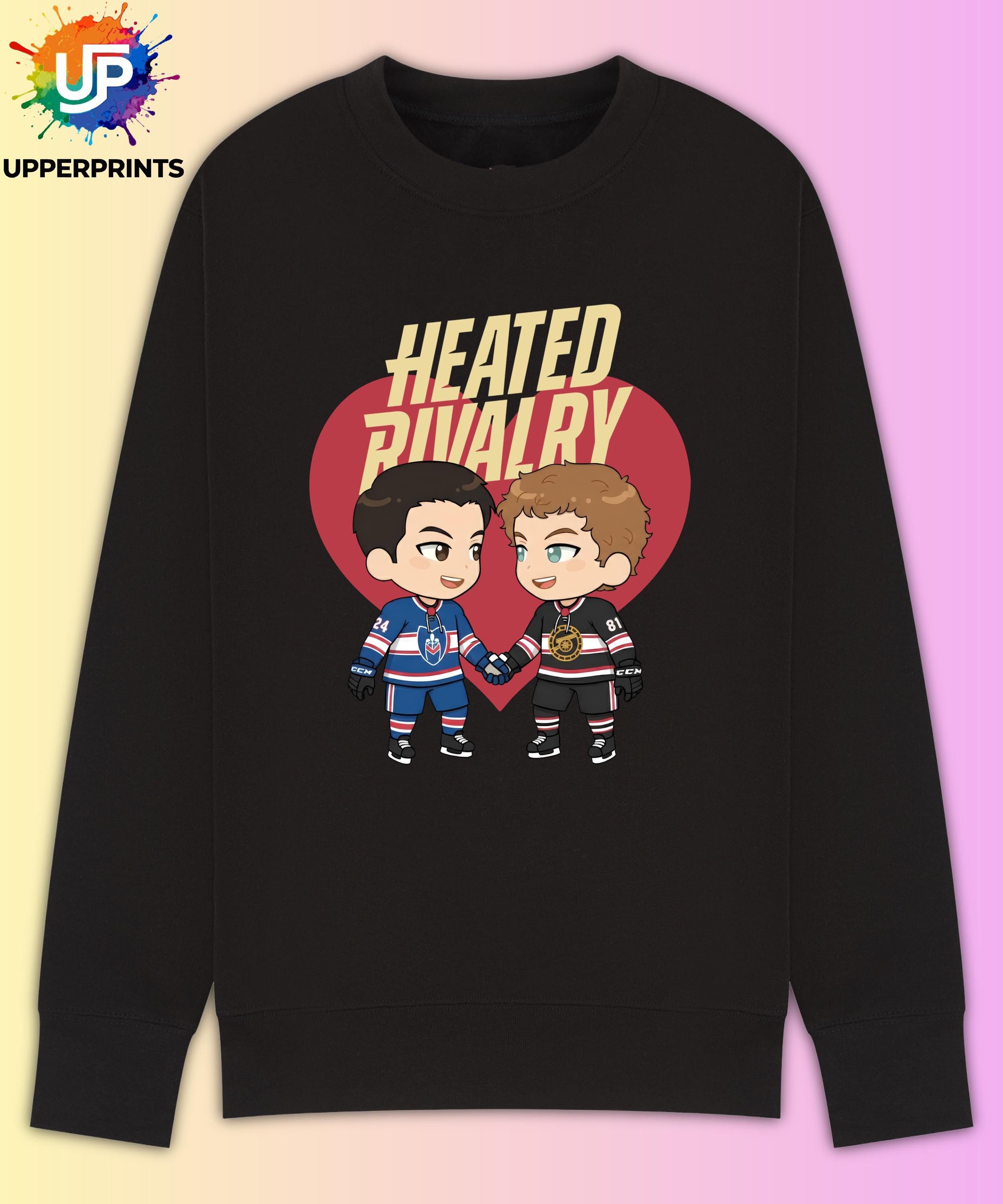 Hollander & Rozanov Fan Art | Gay Hockey Romance Jumper | BookTok Romance Sweatshirt
