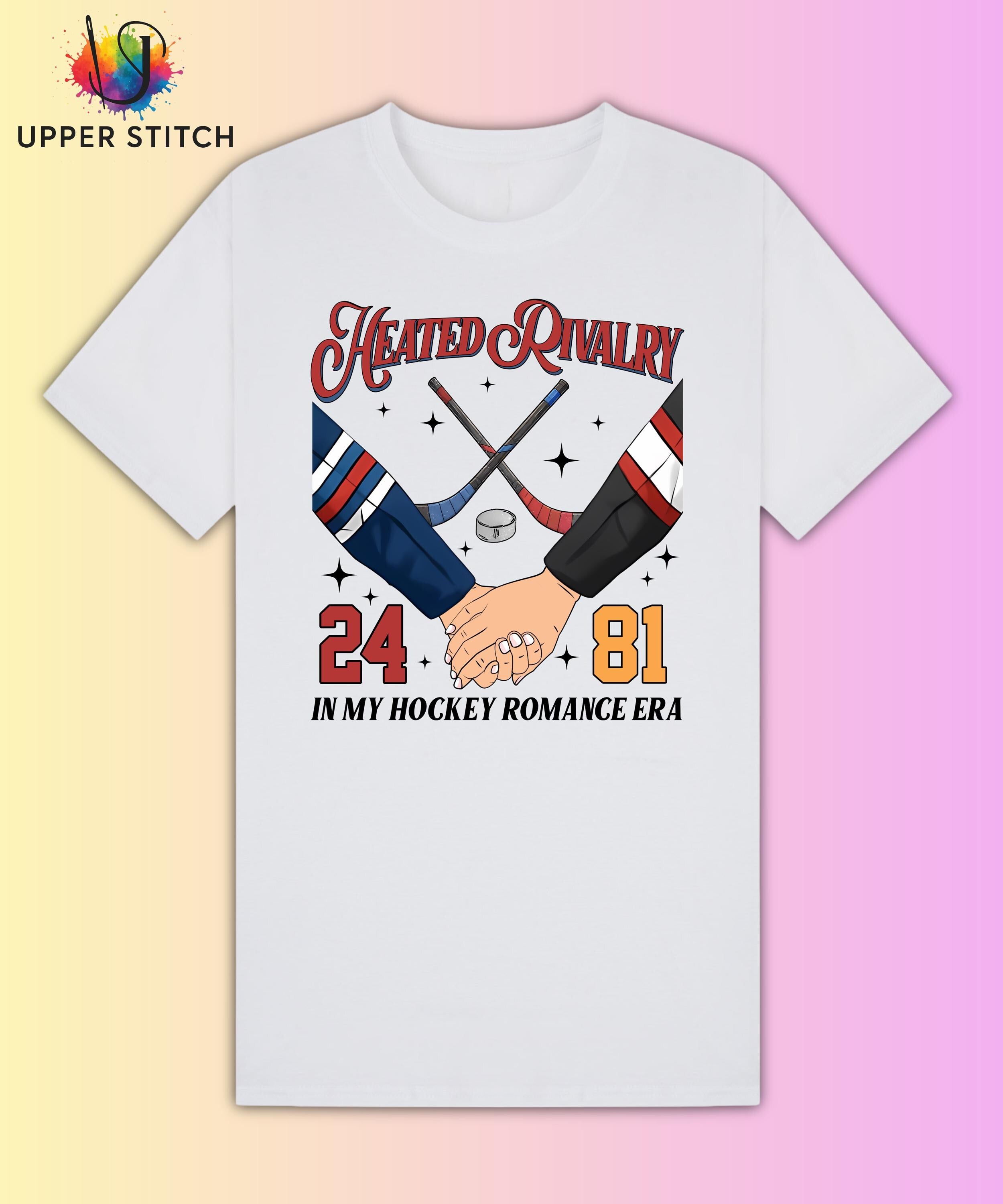 Heated Rivalry Fan Art Tee | Hockey Romance BookTok Shirt