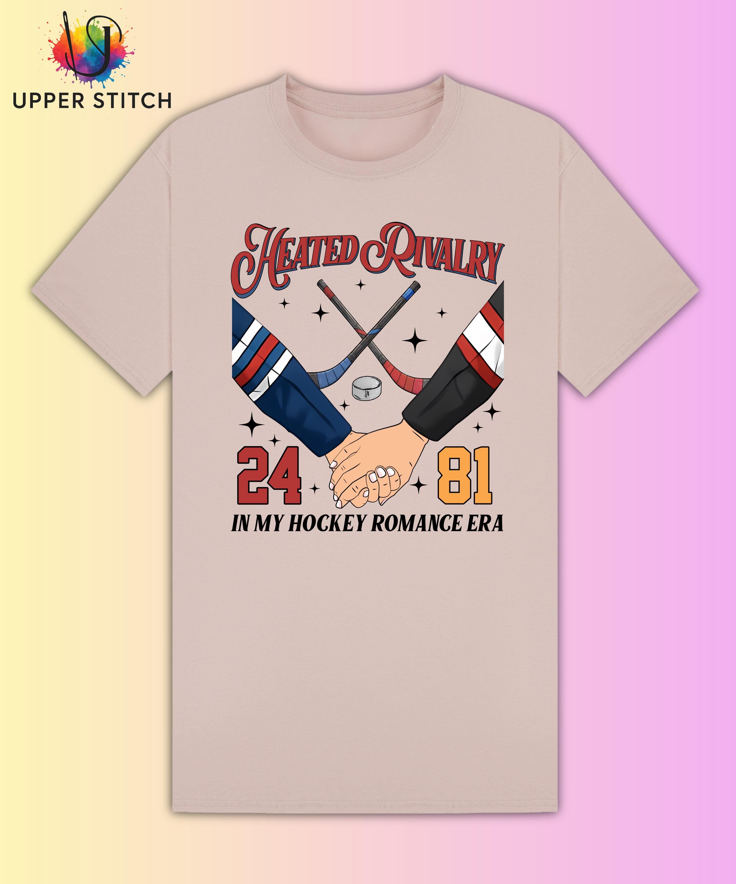 Heated Rivalry Fan Art Tee | Hockey Romance BookTok Shirt