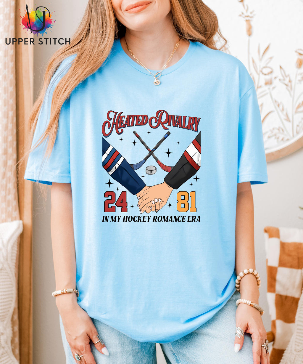 Heated Rivalry Fan Art Tee | Hockey Romance BookTok Shirt