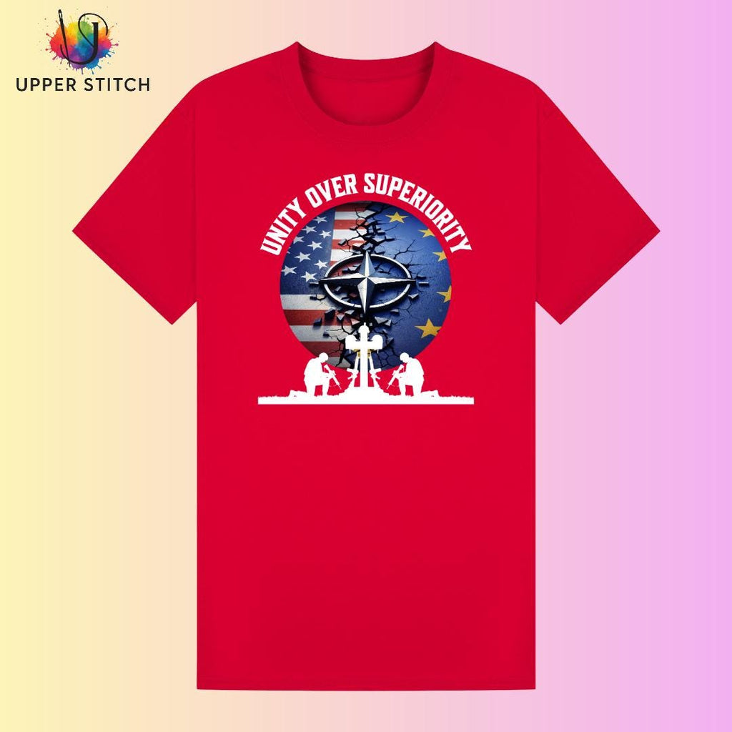 Unity Over Superiority T-Shirt | Political Statement, Inclusive Sizing
